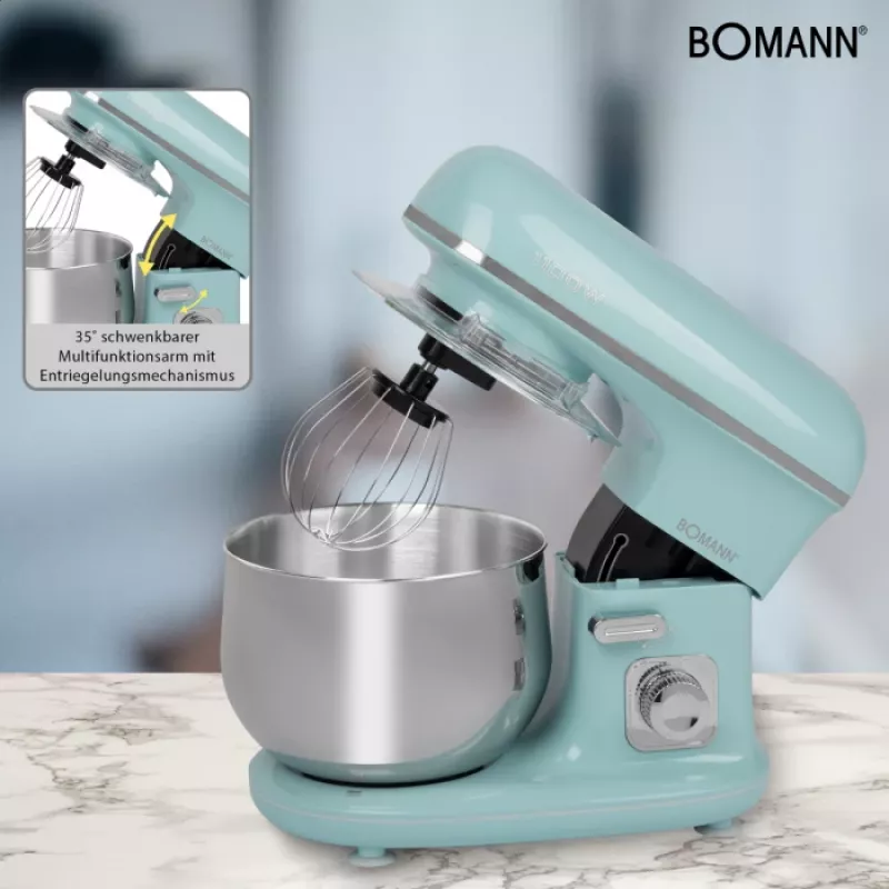 Bomann KM 6030 CB monitoimikone 1100 W 5 l mintunvärinen