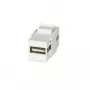 Lindy USB A - USB A -keystone, valkoinen, USB A - USB A, USB A - USB A