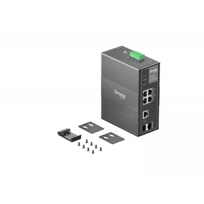 TP-Link IES206GPP verkkokytkin hallittava Gigabit Ethernet (10/100/1000) Power over Ethernet (PoE) musta