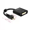Videokaapeliadapteri DeLOCK 62639 Mini DisplayPort - DVI-I 0,25 m musta