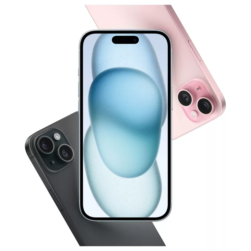Apple iPhone 15 Plus 17 cm (6,7 inch) Dual-SIM iOS 17 5G USB Type-C 512 GB musta (MU1H3ZD/A)