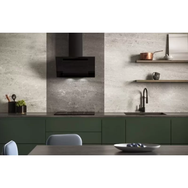 Vertikale Eco Duo Glas seinäliesituuletin musta