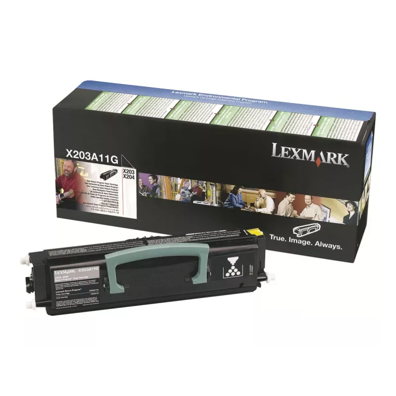 Lexmark värikasetti X203A11G - musta - kapasiteetti: 2 500 sivua (X203A11G)
