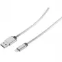 ROLINE - lataus-/datakaapeli iPad/iPhone/iPod - Lightning / USB - USB Type-A, 4-napainen (uros) - Lightning (uros) - 1,8 m - suojattu - (USB/USB 2.0) - valkoinen (11.02.8322)