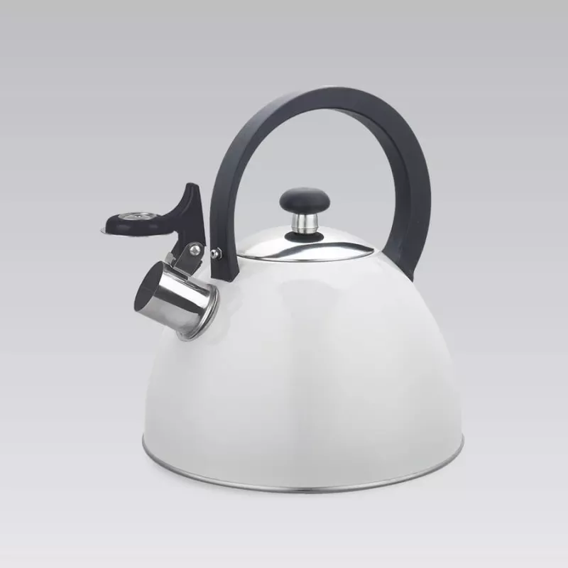 Maestro MR-1302-WG liesikattila pillillä, 2,5 l, valkoinen