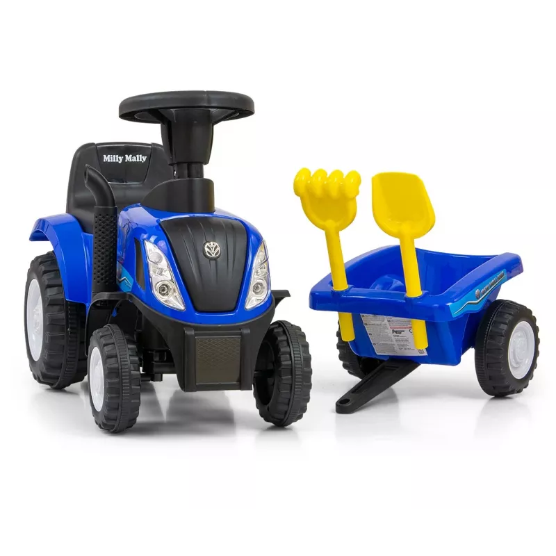 Liukumopo milly mally New Holland T7 -traktori, malli 27652, sininen