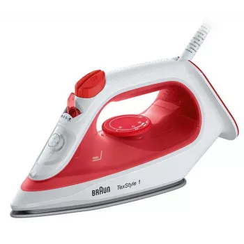 Braun SI 1019 RD höyrysilitysrauta tarttumaton silityspohja 1900 W punainen