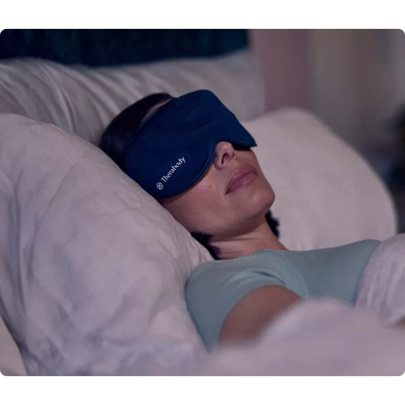 Therabody SleepMask hierontalaite kasvoille musta, sininen