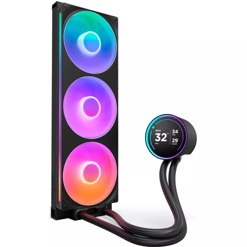 Kraken Elite 420 RGB 420 mm, nestetuuletus musta