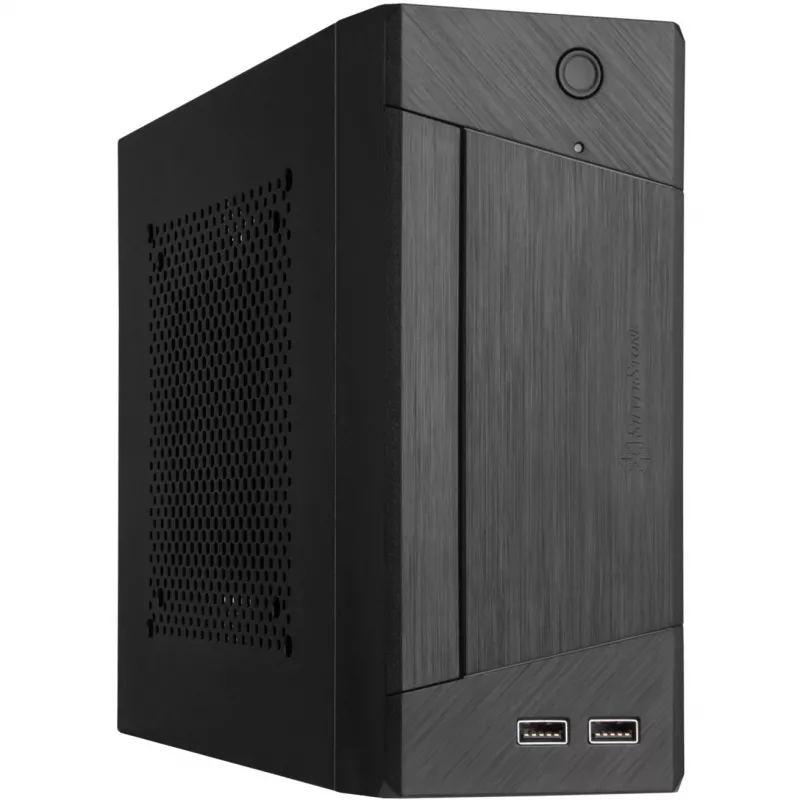 SilverStone MILO ML10 - USFF - Mini-ITX - ilman virtalähdettä - musta - USB/audio (SST-ML10B)