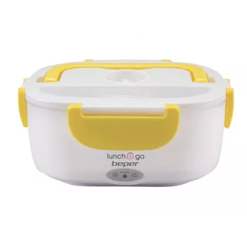 Sähköinen lounasrasia Beper 90.920G – 1 L ruoanlämmitin, keltainen