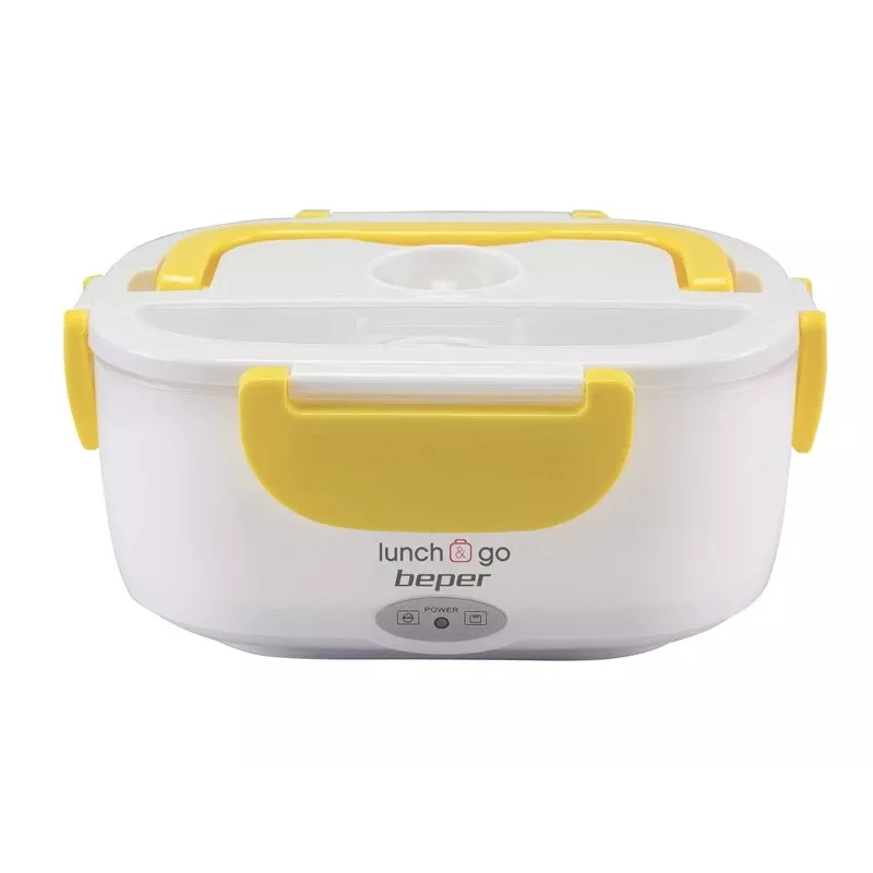 Sähköinen lounasrasia Beper 90.920G – 1 L ruoanlämmitin, keltainen