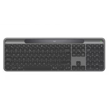 Logitech Signature Slim Solar+ K980 langaton näppäimistö, US International, grafiitti