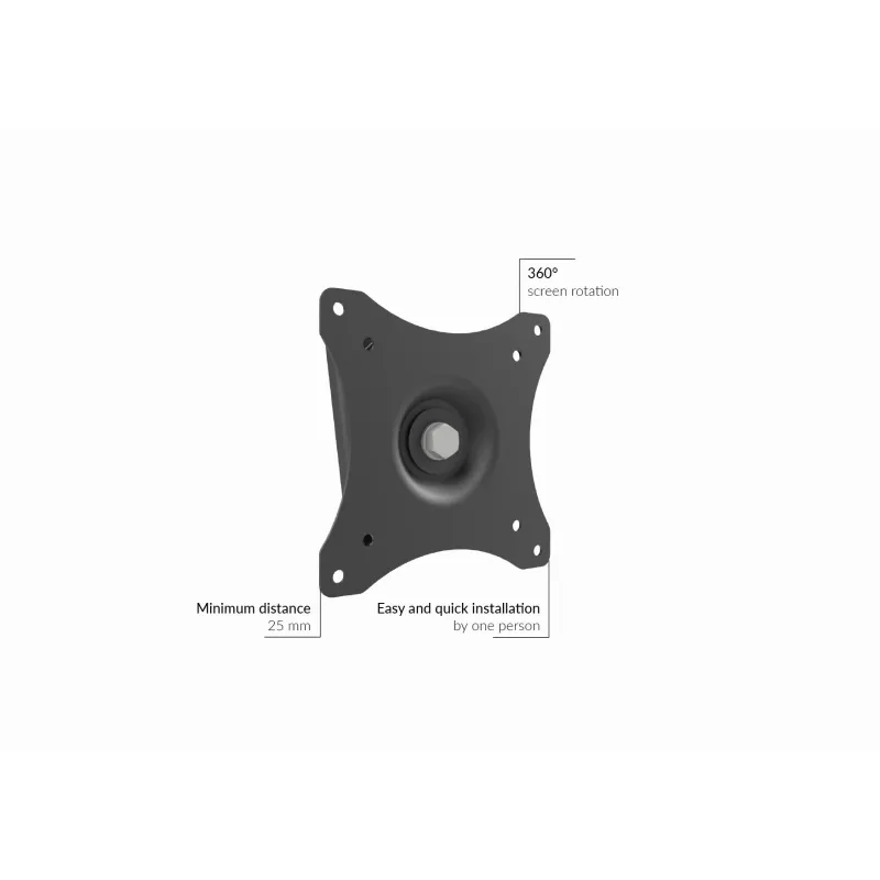 TV-teline Edbak GD03 73,7 cm 10 kg musta