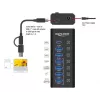 DeLOCK 64326 USB-keskitin USB 3.2 Gen 2 (3.1 Gen 2) Type-C 10000 Mbit/s musta