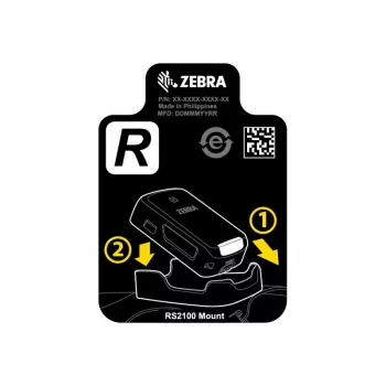 Zebra SG-RS2X-HMTRA-01 pidike, passiivinen pidike, viivakoodilukija, musta
