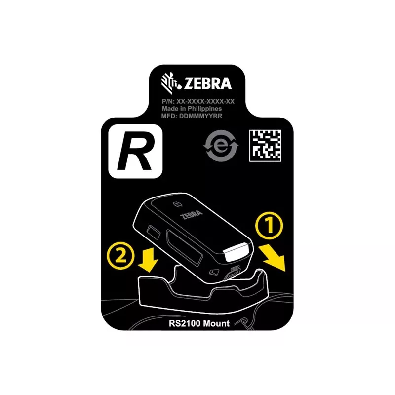 Zebra SG-RS2X-HMTRA-01 pidike, passiivinen pidike, viivakoodilukija, musta