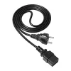 Akyga palvelimen virtajohto CEE 7/7 - IEC C19, 250 V, 1,8 m (AK-UP-01)