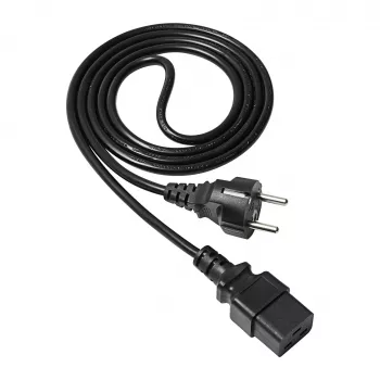 Akyga palvelimen virtajohto CEE 7/7 - IEC C19, 250 V, 1,8 m (AK-UP-01)