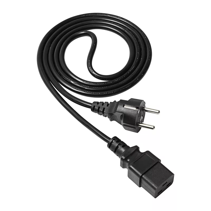 Akyga palvelimen virtajohto CEE 7/7 - IEC C19, 250 V, 1,8 m (AK-UP-01)
