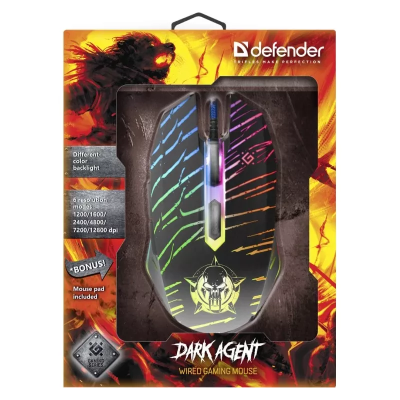 Hiiri Defender DARK AGENT GM-590L USB Type-A