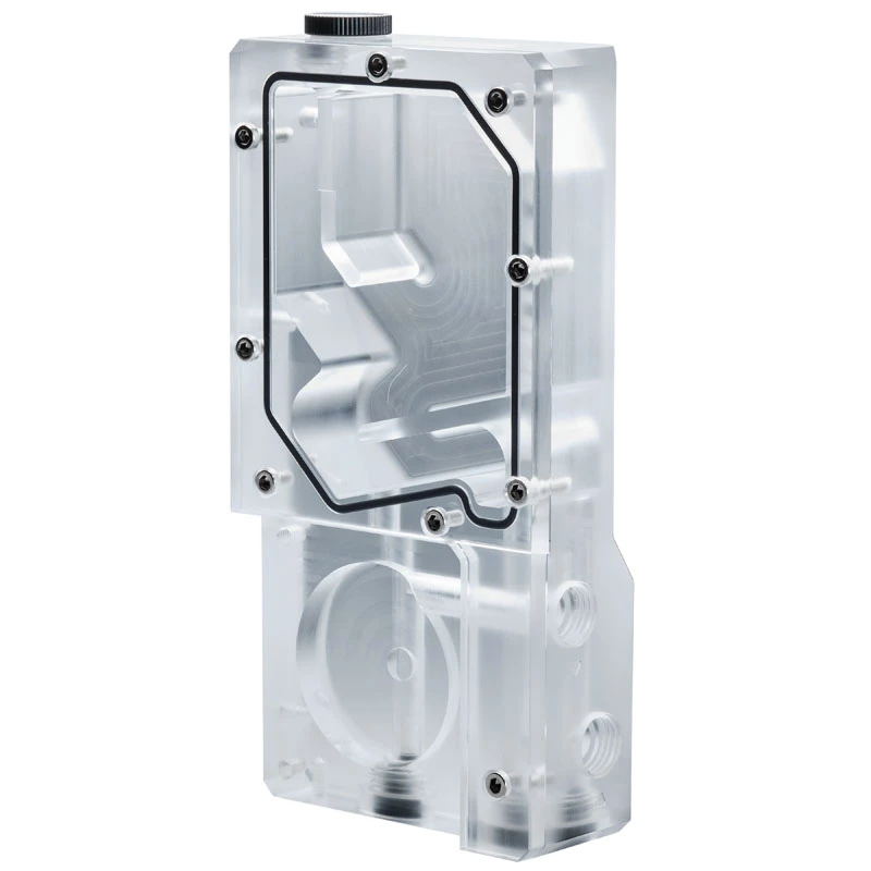 Phanteks Glacier R160C nestesäiliö, läpinäkyvä akryylitaustalevy, DRGB LED