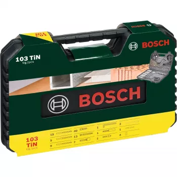 Lisävarustesarja Bosch V-Line 103 kpl — Bosch 103-osainen pora- ja ruuvauslisävarustesarja