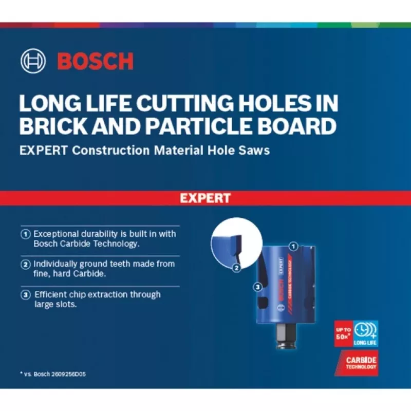 Bosch 2 608 900 490 Expert Construction Material -reikäsahasarja, 10 kpl, 20–64 mm