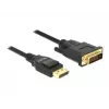 DeLOCK - videokaapeli - Single Link - DisplayPort (M) - DVI-D (M) - DisplayPort 1,2a - 2,0m - passiivinen - musta (85313)