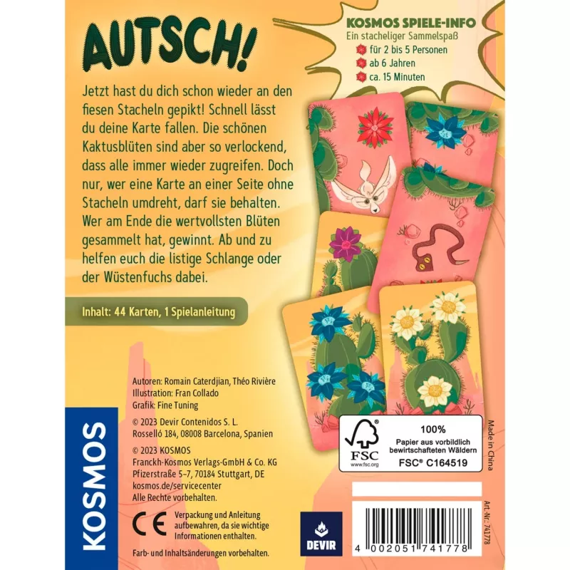 Autsch, korttipeli