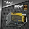 Akyga Ultimate AK-U4-500 ATX-virtalähde 500 W, 80 PLUS Bronze, aktiivinen PFC, 120 mm tuuletin