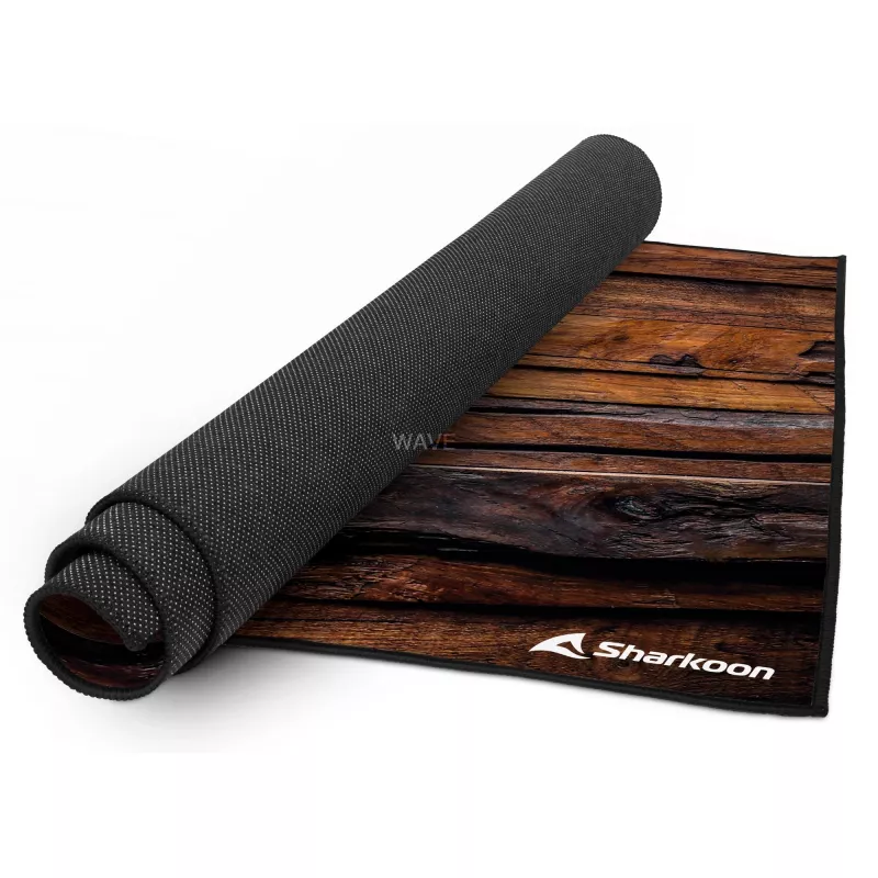 Sharkoon SKILLER SFM12 Wood pelituolin alusmatto, 140 x 100 cm, ruskea