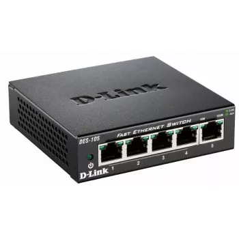 D-Link DES-105 hallitsematon L2 musta