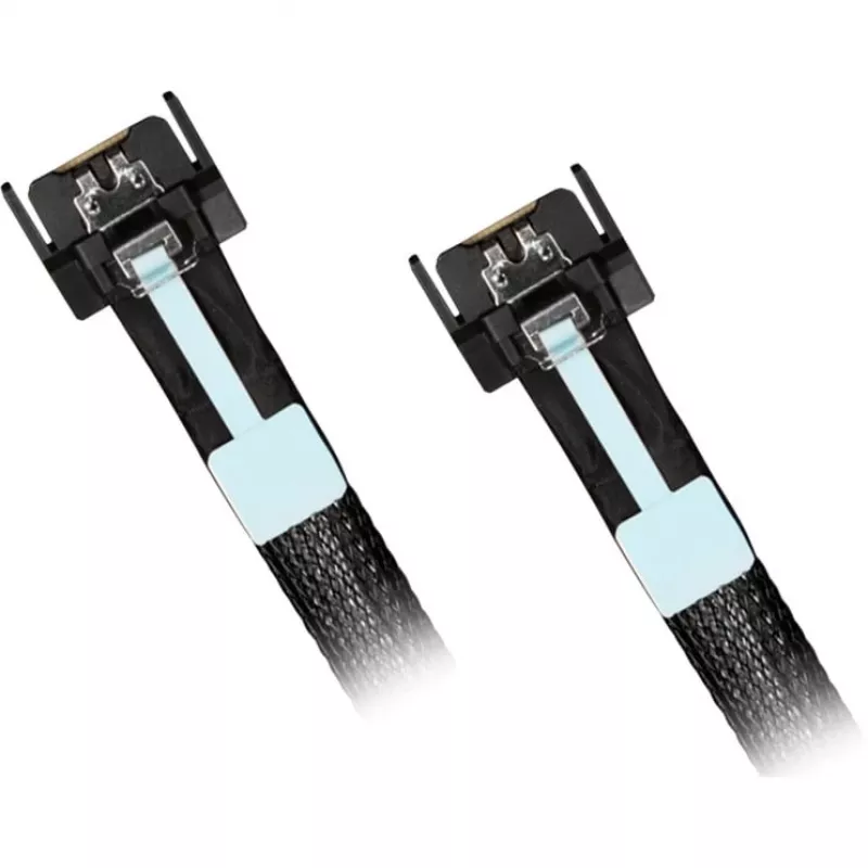 Asemadapteri ICY BOX MB413L-B – MCIO 8i SFF-TA-1016 - 2× MCIO 4i SFF-TA-1016
