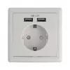 Pistorasia CEE 7/3 + USB DeLOCK 11471