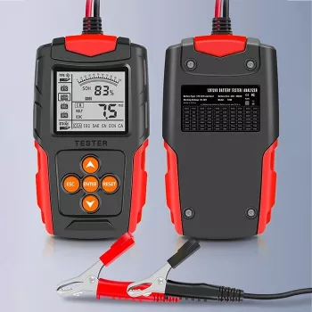 Qoltec 52484 LCD digitaalinen akkutesteri | 12V | 24V | 3Ah-200Ah