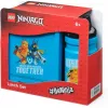 Room Copenhagen LEGO Ninjago Classic eväsrasiasetti juomapullolla, sininen/musta, 2-osainen