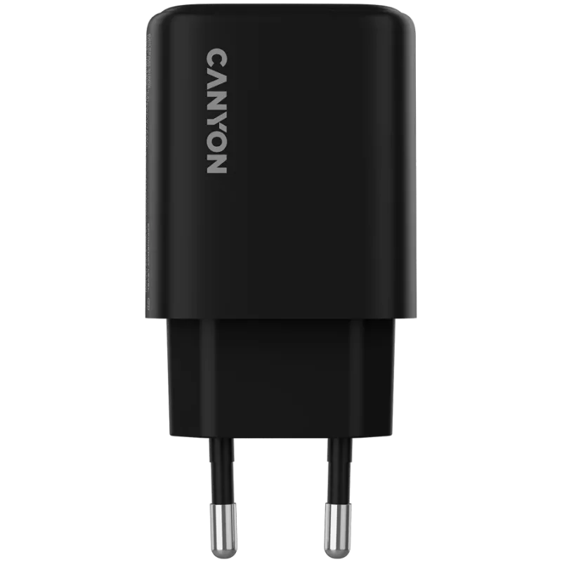 CANYON laturi OnCharge 250 25W 1xPD 1xQC EU musta