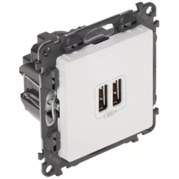 Seinäpistorasia Legrand Valena Life USB malli LE-753112 integroiduilla USB-liitännöillä