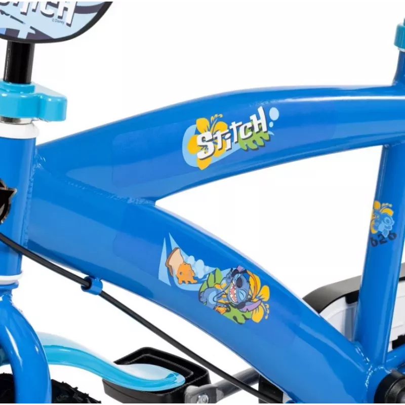 Lasten polkupyörä HUFFY Disney Stitch 16 inch apupyörillä, jalkajarru