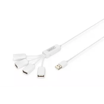 USB-keskitin Digitus ohut Spider DA-70216