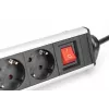 Digitus 6-osainen toimistopistorasia, jossa 3x USB-liitäntää, 1,5 m kaapeli