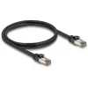 Verkkokaapeli DELOCK 80240 Cat6a U/FTP (STP) RJ-45–RJ-45, 1 m, musta