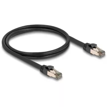 Verkkokaapeli DELOCK 80240 Cat6a U/FTP (STP) RJ-45–RJ-45, 1 m, musta