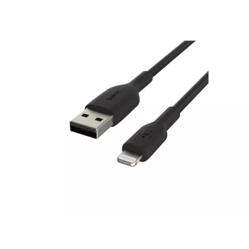 BELKIN PVC USB-KAAPELI USB-A - LIGHTNING, 1M, MUSTA
