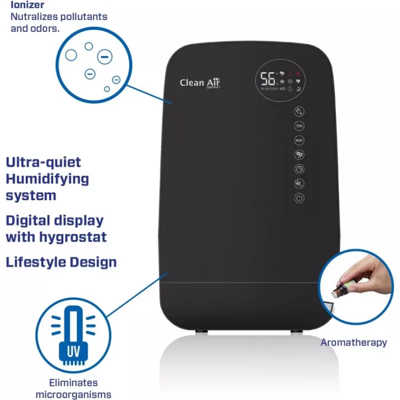 Ilmankostutin IONISAATTORILLA/CA-607BSMART Clean Air Optima