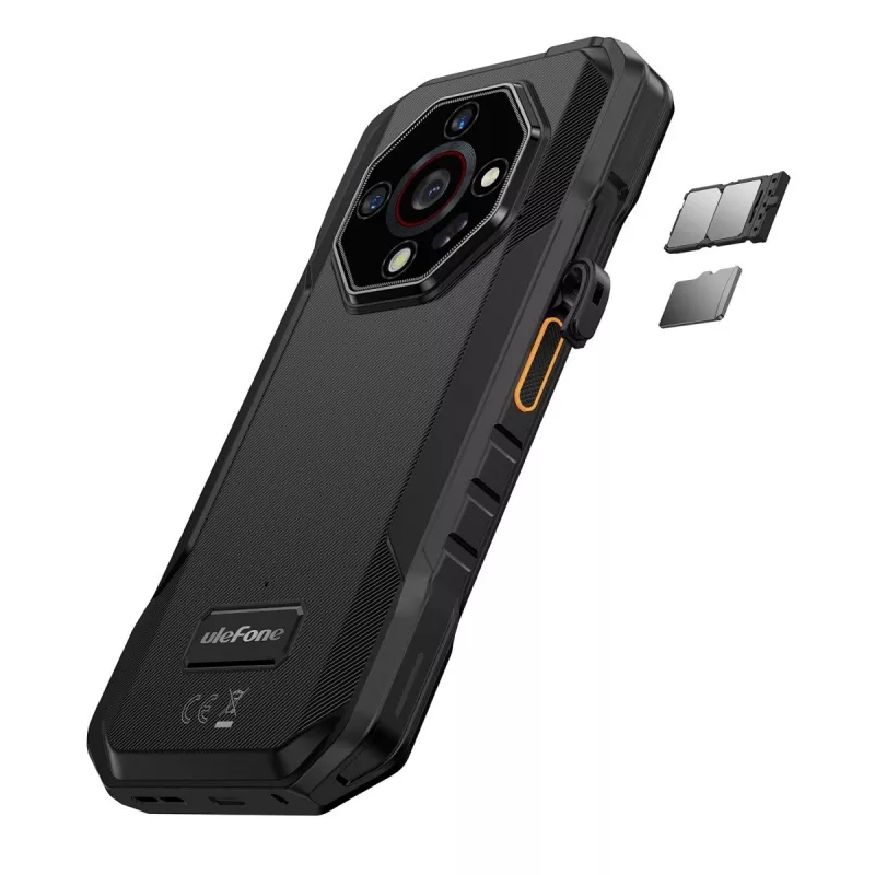 Ulefone Armor X32 Pro 5G älypuhelin, 5,65 tuumaa, 8 GB RAM, 256 GB, IP69K, Android 14, Future Black