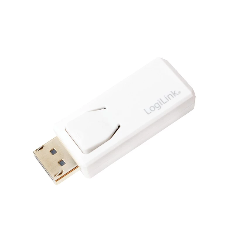 Kaapelin sukupuolenmuunnin LogiLink CV0100 DisplayPort HDMI valkoinen