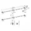 LCD-teline SBOX LCD-352/6-2 17–32 tuuman näytöille, 7×7 kg, VESA 100×100