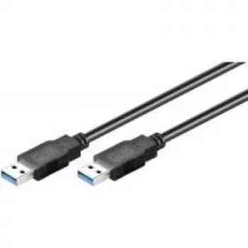 Wentronic Goobay USB 3.0 SuperSpeed -kaapeli, musta, 0,5 m - USB 3.0 -plugi (Type-A) > USB 3.0 -plugi (Type-A) (95716)
